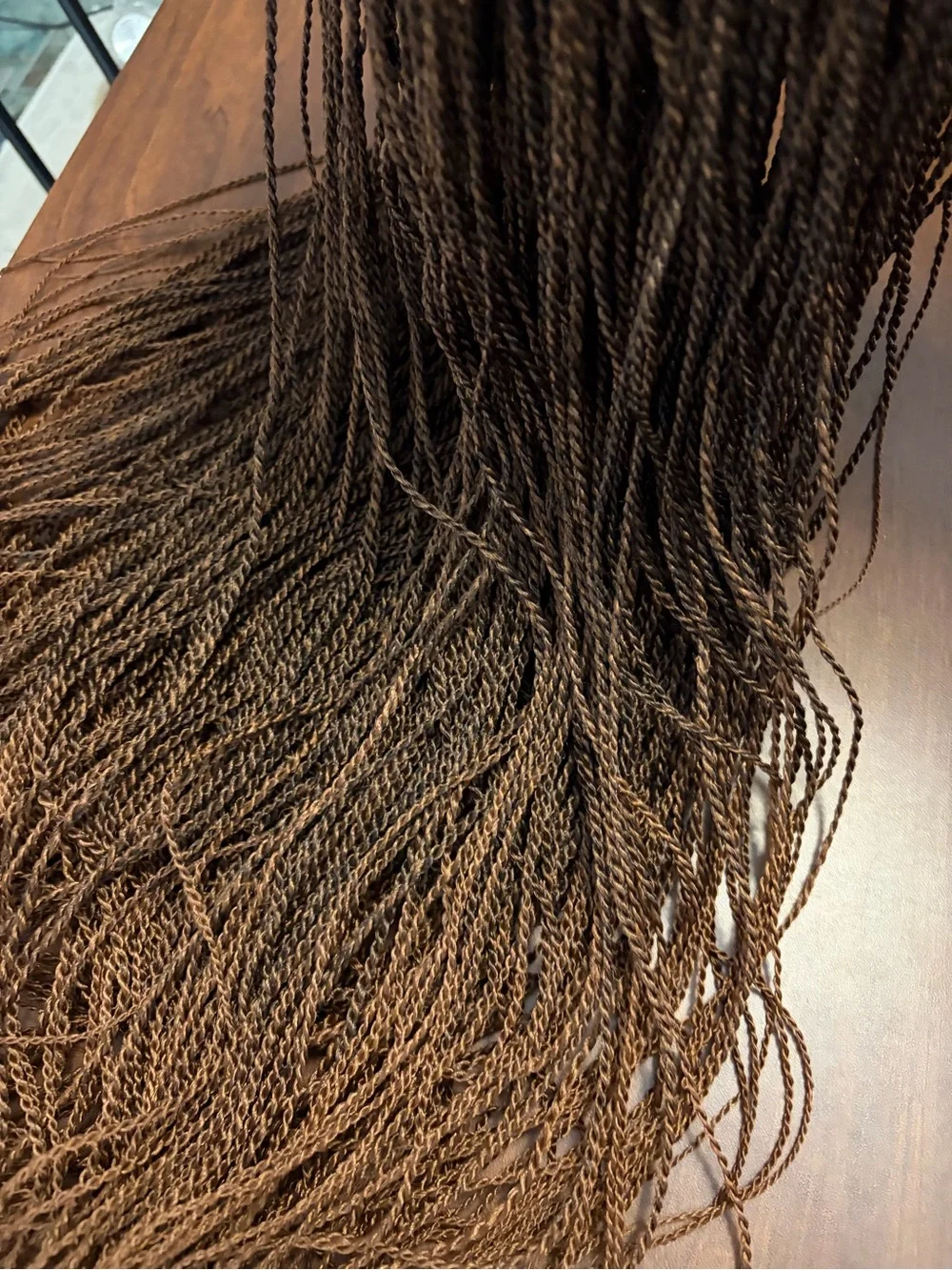Premium Brown Braided Wig with Accessories length 30”
